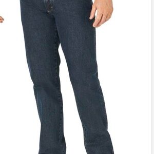 Wrangler Men's Dark Blue Straight Jeans
